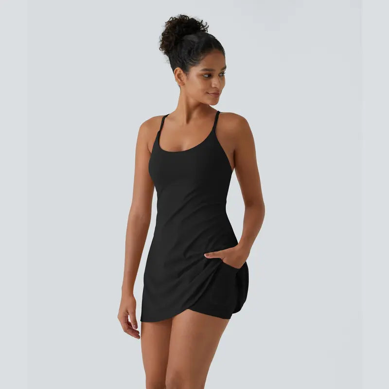 Last day promotion🔥Plush Backless Active Dress-Easy Peezy Edition