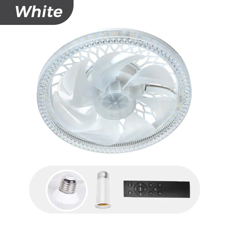 2-in-1 Silent Adjustable Fan Light with Remote Control