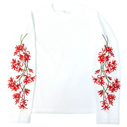 Unisex Retro Peach Blossom T-Shirt: Trendy Embroidered Top (Instagram Style)