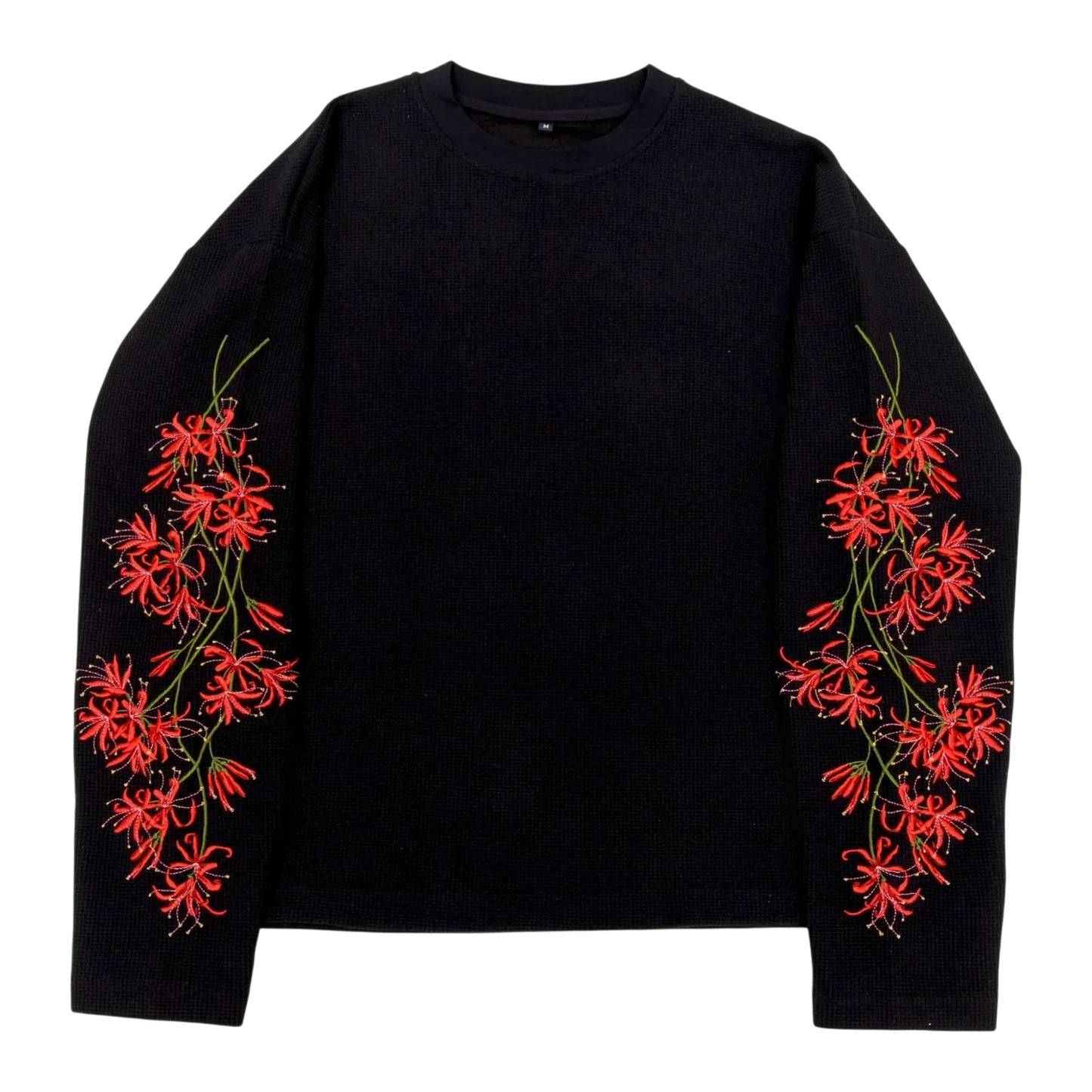 Unisex Retro Peach Blossom T-Shirt: Trendy Embroidered Top (Instagram Style)