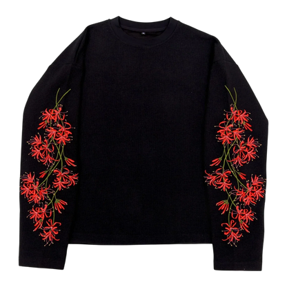 Unisex Retro Peach Blossom T-Shirt: Trendy Embroidered Top (Instagram Style)